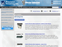 Tablet Screenshot of catalog.precisionfinishinginc.com